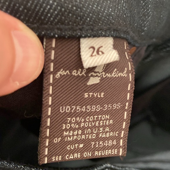 7 For All Mankind Bootcut, Midnight Blue & Made in the USA, 27x33, NWT $186 MSRP - Picture 7 of 12